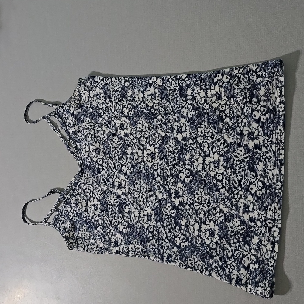 Aeropostale cami, navy and cream